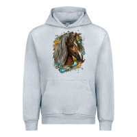 Heather Grey western tennessee horse Urban Hoodie - LillyAllenDesigns