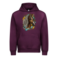 Mauve Wine western tennessee horse Urban Hoodie - LillyAllenDesigns