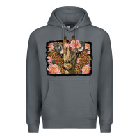 Rock Western Floral Giraffe Premium Hoodie - LillyAllenDesigns