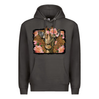 Smoke Western Floral Giraffe Premium Hoodie - LillyAllenDesigns