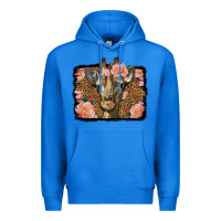 True Royal Western Floral Giraffe Premium Hoodie - LillyAllenDesigns