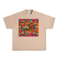 Burro love school bus leopard Urban Heavy Tee - Artiststas