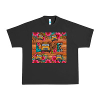 Pigment Black love school bus leopard Urban Heavy Tee - Artiststas