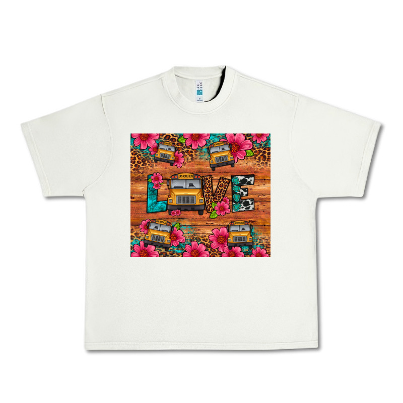 Love School Bus Leopard Urban Heavy Tee by Artiststas | Teevron
