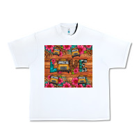 White love school bus leopard Urban Heavy Tee - Artiststas