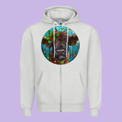 Zipper Hoodie Calf Christmas