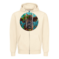 Sandshell Calf Christmas Zipper Hoodie - RanaPortraitStore