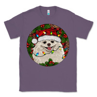 Lavender Christmas pomeranian Classic Tee - RanaPortraitStore