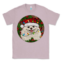 Lilac Christmas pomeranian Classic Tee - RanaPortraitStore