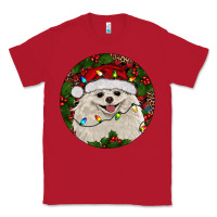 Red Christmas pomeranian Classic Tee - RanaPortraitStore