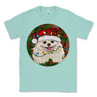 Seafoam Christmas pomeranian Classic Tee - RanaPortraitStore