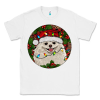 White Christmas pomeranian Classic Tee - RanaPortraitStore