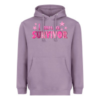 Lavender I Am a Survivor Breast Cancer Heavyweight Hoodie - texasbilliewilder