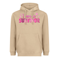 Mushroom I Am a Survivor Breast Cancer Heavyweight Hoodie - texasbilliewilder
