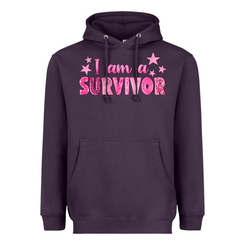 I Am A Survivor Breast Cancer Heavyweight Hoodie by texasbilliewilder | Teevron