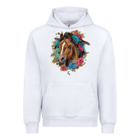Quarter Horse Floral Urban Hoodie | Teevron