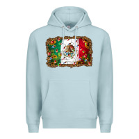 Blue Mist Christmas lights Mexican flag Premium Hoodie - Jasminsmagicworld