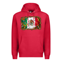 Cardinal Christmas lights Mexican flag Premium Hoodie - Jasminsmagicworld