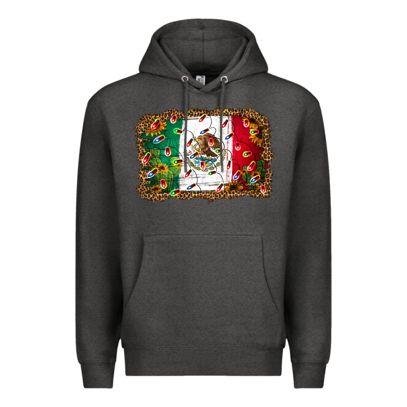 Christmas Lights Mexican Flag Premium Hoodie by Jasminsmagicworld | Teevron