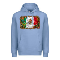 Colony Blue Christmas lights Mexican flag Premium Hoodie - Jasminsmagicworld