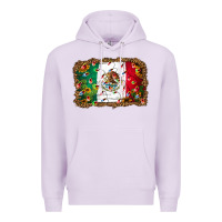 Lilac Christmas lights Mexican flag Premium Hoodie - Jasminsmagicworld