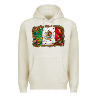 Oatmeal Heather Christmas lights Mexican flag Premium Hoodie - Jasminsmagicworld