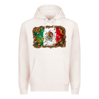 Pale Pink Christmas lights Mexican flag Premium Hoodie - Jasminsmagicworld