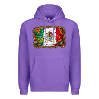 Purple Christmas lights Mexican flag Premium Hoodie - Jasminsmagicworld