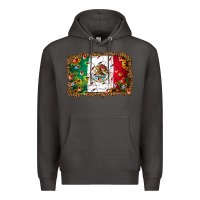 Smoke Christmas lights Mexican flag Premium Hoodie - Jasminsmagicworld