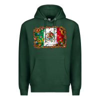 Sports Green Christmas lights Mexican flag Premium Hoodie - Jasminsmagicworld