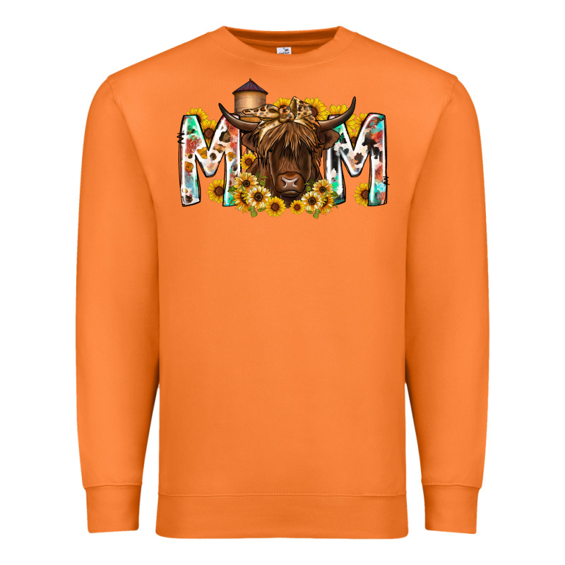Mom Highland Cow Premium Sweatshirt by RacoonDesign | Teevron