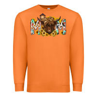 Carrot mom highland cow Premium Sweatshirt - RacoonDesign