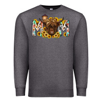 Charcoal Heather mom highland cow Premium Sweatshirt - RacoonDesign