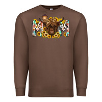 Chestnut mom highland cow Premium Sweatshirt - RacoonDesign