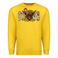 Lemon mom highland cow Premium Sweatshirt - RacoonDesign