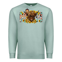 Seafoam mom highland cow Premium Sweatshirt - RacoonDesign