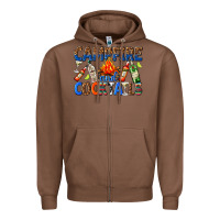 Chestnut campfire and cocktails Zipper Hoodie - texasbilliewilder