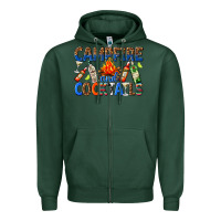 Sports Green campfire and cocktails Zipper Hoodie - texasbilliewilder