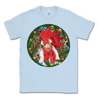 Dusty Blue Roaster Christmas Classic Tee - RanaPortraitStore