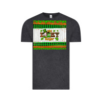 Vintage Black st patricks one lucky heifer Vintage Tee - Artiststas