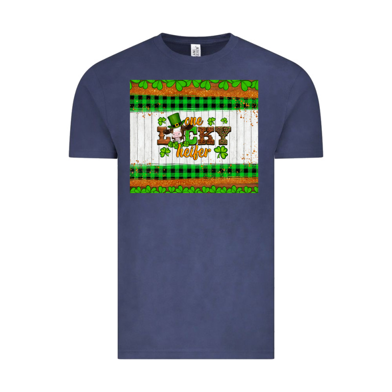 St Patricks One Lucky Heifer Vintage Tee by Artiststas | Teevron