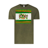 Vintage Olive st patricks one lucky heifer Vintage Tee - Artiststas