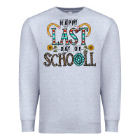 Heather Grey happy last schopol Premium Sweatshirt - CowhideDigitalArt