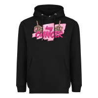 Black Hey Cancer Heavyweight Hoodie - texasbilliewilder