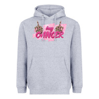 Heather Grey Hey Cancer Heavyweight Hoodie - texasbilliewilder