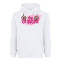 White Hey Cancer Heavyweight Hoodie - texasbilliewilder