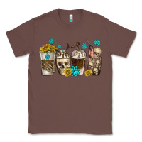 Chestnut coffee cups bull skull with gemstones Classic Tee - texasbilliewilder