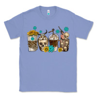 Colony Blue coffee cups bull skull with gemstones Classic Tee - texasbilliewilder