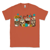 Copper coffee cups bull skull with gemstones Classic Tee - texasbilliewilder