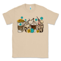 Mushroom coffee cups bull skull with gemstones Classic Tee - texasbilliewilder